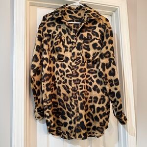 Nasty Gal Animal Print Blouse